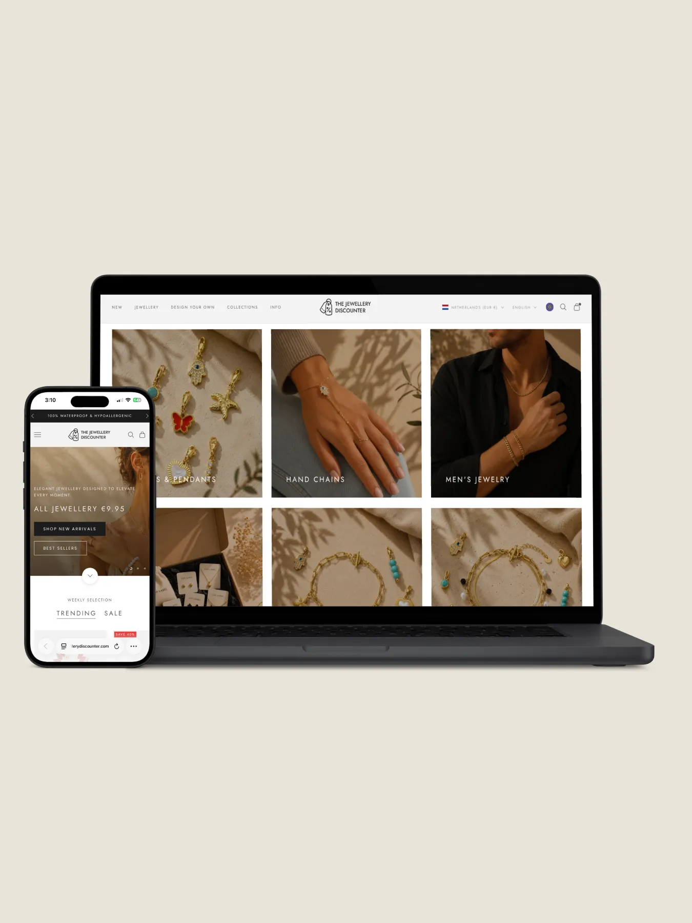 The Jewellery Discounter archive frame