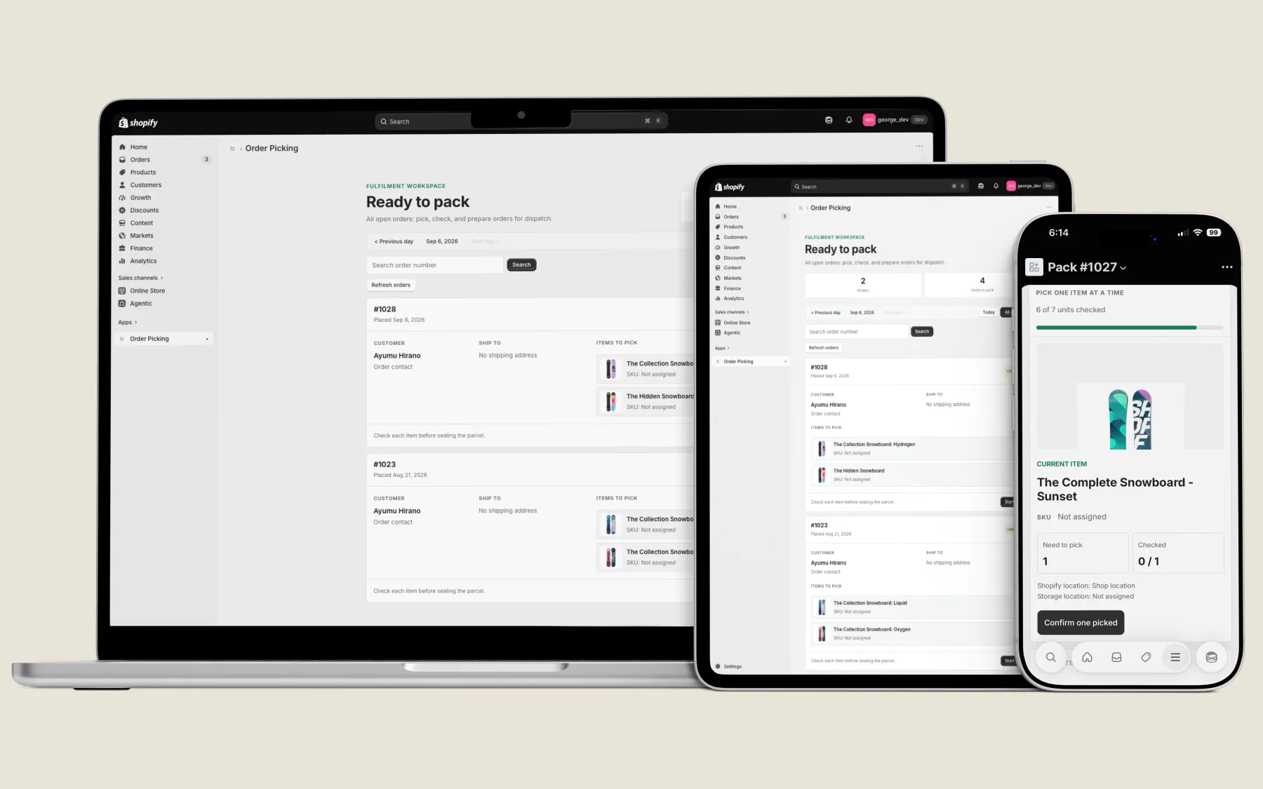 Shopify Order Picking App case study rail image